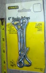 4" Inch Long 2 Hooks & Eyes Steel Zinc Plated Close Door Latch Stanley 75-0700. Fixed Price $19.11.