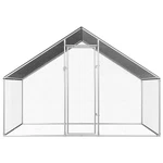 Chicken Cage Walk-in Coop Pen Poultry Galvanized Steel Vidaxl. Fixed Price $166.99.