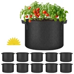 Yssoa 10-PACK Grow Bags, Aeration Gallon, Black New. Fixed Price $28.99.