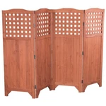 Leisure Season Wood Folding Patio And Garden Privacy Screen Medium Brown. Fixed Price $312.99.