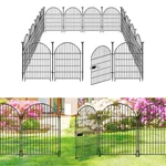 32 In. Rustproof Metal Garden Fence With Gate, 16 Panels, 35 Ft. Length. Fixed Price $378.56.