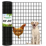 Amagabeli Black Pvc Coated Welded Wire Fence 48INCH X 50FT 2 3 16.... Fixed Price $110.79.