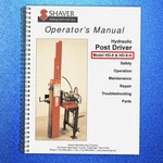 Shaver Hydraulic Post Driver HD-8-H Operator Manual Fastened Tough Jacket. Fixed Price $17.68.