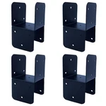 Jouray Pcs Black 4X4 Deck Post Caps & Tie Brackets, 14 Gauge Steel Anc.... Fixed Price $56.87.
