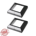 Aecxm 5.5" Post Base Cover Black 2PK. Fixed Price $74.99.