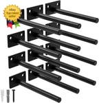 12-PACK 6 Inch Floating Shelf Brackets, Hidden For Wood, Concealed. Fixed Price $23.36.