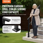 Outdoor Handrails For Steps, 4-5 Stair Kit, Easy Installation. Fixed Price $76.23.