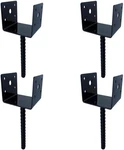Mtb 4"X3.5" 4PCS Shape Fence Post Holder Black Powder Coated,ground Spike P.... Fixed Price $47.99.