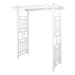 Dura-trel Wellington Arbor 72" X 85" Outdoor Garden Arch Lattice Trellis, White. Fixed Price $169.99.