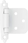 Lot Of 25 Pairs (50PCS) Self Closing Overlay Flush Cabinet Hinges - White. Fixed Price $28.99.