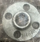 Lot Of 2: Ldr Floor Flange Galvanized Malleable Iron 1/2" 311 F-12. Fixed Price $15.00.