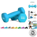 Durable Cast Iron Neoprene Dumbbells - Versatile Set For Indoor Workouts. Fixed Price $29.97.