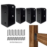 4PCS Deck Railing Brackets Connectors,heavy Duty Steel 1.2 Inch Thickness Con.... Fixed Price $27.81.
