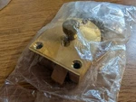 Rockwood Gate Latch, 2-3/8" X 2", 2-3/4" Strike, 602.4 Brass Nib. Fixed Price $75.00.