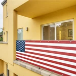 Balcony Privacy Fence Screens Usa Flag Outdoor Deck Patio Backyards. Fixed Price $41.99.