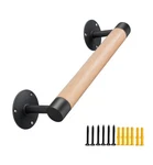 1FT Wood Handrail For Indoor Stairs, Staircase W/s Black Sturdy.... Fixed Price $24.99.