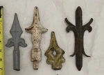 Cast Iron Fence Architectural Salvage Finials Toppers Garden Parts. Fixed Price $32.99.