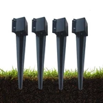 Fence Post Anchor Ground Spike Metal Black Powder Coated 24 X Inches Ou.... Fixed Price $60.11.