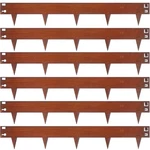 Meyoppm 6.3" Cor-ten Steel Landscape Edging 6-PACK Hammer-in Metal Border. Fixed Price $110.32.