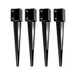 Mtb Fence Post Anchor Ground Spike Metal Black Powder Coated 36 X 4 Inches. Fixed Price $95.86.