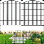 10 Panel Outdoor Dog Fence, 32IN High, No Dig Garden Fencing For Yards. Fixed Price $149.99.