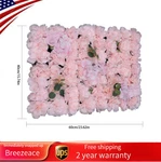 6X Diy Wedding Backdrop Decoration Fashion Artificial Rose Flower Wall Panel Us. Fixed Price $64.23.