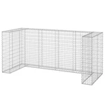 Gabion Wall For Garbage Bins Galvanized Steel Stone Basket Cage Vidaxl. Fixed Price $302.99.