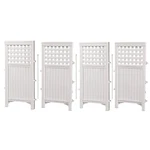 Suncast 4-PANEL Outdoor Screen Enclosure Freestanding Wicker Resin Reversible. Fixed Price $171.82.