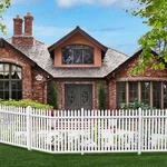 Vinyl Picket Fence Straight 84''WX36''H White Garden Yard Pvc Panel Heavy Duty. Fixed Price $228.99.