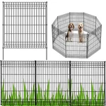 No Dig Outdoor Dog Fences,total 44" H X 288" W Decorative Metal Garden .... Fixed Price $348.29.