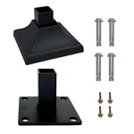 Heavy Duty Steel Fence Base Flange Kit For 1.5'' Square Post, Tube Siz.... Fixed Price $31.62.