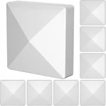 5X5 Vinyl Fence Post Caps (8-PACK), White Pvc Decorative Pyramid For Actual 5"X5. Fixed Price $28.41.