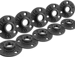 10 Pack 34 Floor Flange, Malleable Iron Pipe Fittings For Industrial Vintage. Fixed Price $23.69.