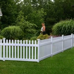 3FT X 6FT (1 Panel + Post) No Dig Zippity Newport Fence Kit, White Viny.... Fixed Price $219.19.