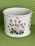 Portmeirion Botanic Garden 5 1/2" Planter Pot Ivy Leaved Cyclamen England. Fixed Price $49.95.