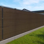 10FT Privacy Fence Windscreen Garden Heavy Duty Mesh Shade Cover Brown. Fixed Price $393.59.
