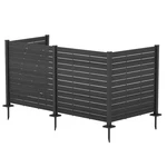 Kozyard 50" W X 48" H Outdoor Privacy Screens Aluminum Post Framed Flat Fence. Fixed Price $249.99.