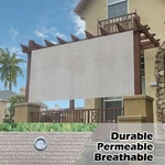 Alion Home Sun Shade & Privacy Panel W. Grommets 90% Uv Block For Patio Smoke. Fixed Price $39.99.