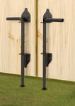 12" Heavy Duty Cane Bolt Gate Drop Rod Hardware Ground Latch For Wood Pvc Vinyl. Fixed Price $28.39.