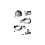 Yardgard Silver Steel Chain Link Fence Corner Post Kit 328648C. Fixed Price $28.95.