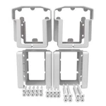 Veranda T-rail Vinyl Level Bracket Kit Poly Composite Railings 2-TOP 2-BOTTOM. Fixed Price $15.66.