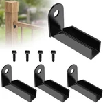 4 Pcs Fence Mounting Bracket For 1" X Square Rails, Carbon Steel Mou.... Fixed Price $15.19.