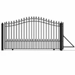 Aleko Garden Steel St. Louis Style 12' Single Sliding Driveway Gate Black. Fixed Price $2899.00.
