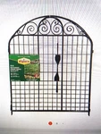 Vigoro Rockdale Black Steel Fence 21 Panels, Gate And All Hardware (used). Fixed Price $300.00.