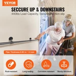 Pipe Handrail, 13FT Staircase Outdoor. Fixed Price $61.69.