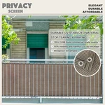Alion Home 4 Ft Tall Custom Length Privacy Screen Patio Fence Mocha Brown. Fixed Price $28.99.