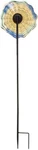 Wind & Weather 10" Dia. By 37" Handcrafted Blown Glass Flower Garden Stake New. Fixed Price $55.00.