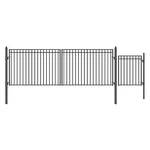 Aleko Madrid Style 18' Dual Black Driveway Gate With 4' Pedestrian. Fixed Price $2969.10.