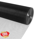 Kaners Hardware Cloth 1/2" 24"X100' Black Vinyl Coated Wire Mesh. Fixed Price $81.99.