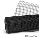 Fencer Wire Hardware Cloth 1/2 Inch 19 Gauge 4FT X 25FT Black Vinyl Coated. Fixed Price $45.56.